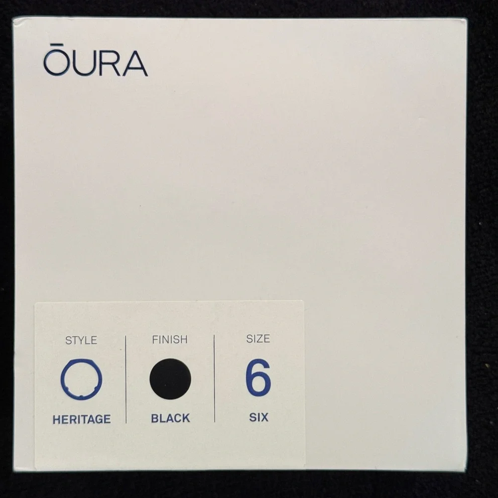 Black Smart Ring OURA HERITAGE GEN 3